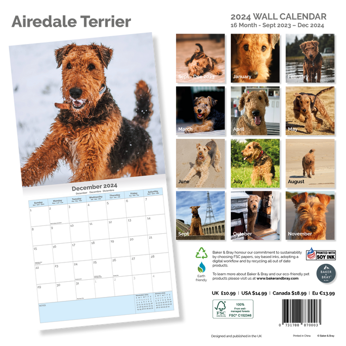 Dog Calendar 2024 Cat Calendar 2024 Animal Calendar 2024