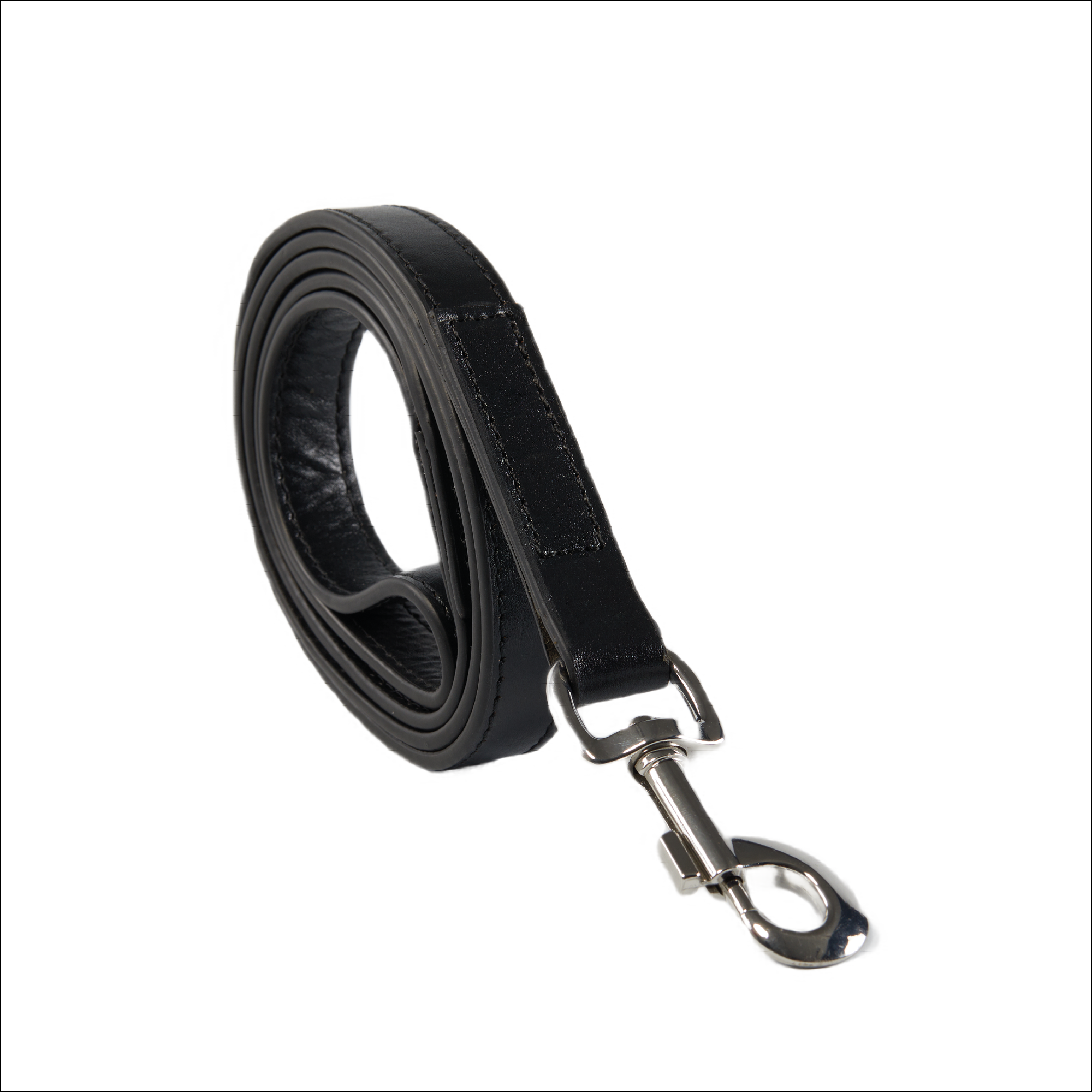 Black leather dog lead hotsell