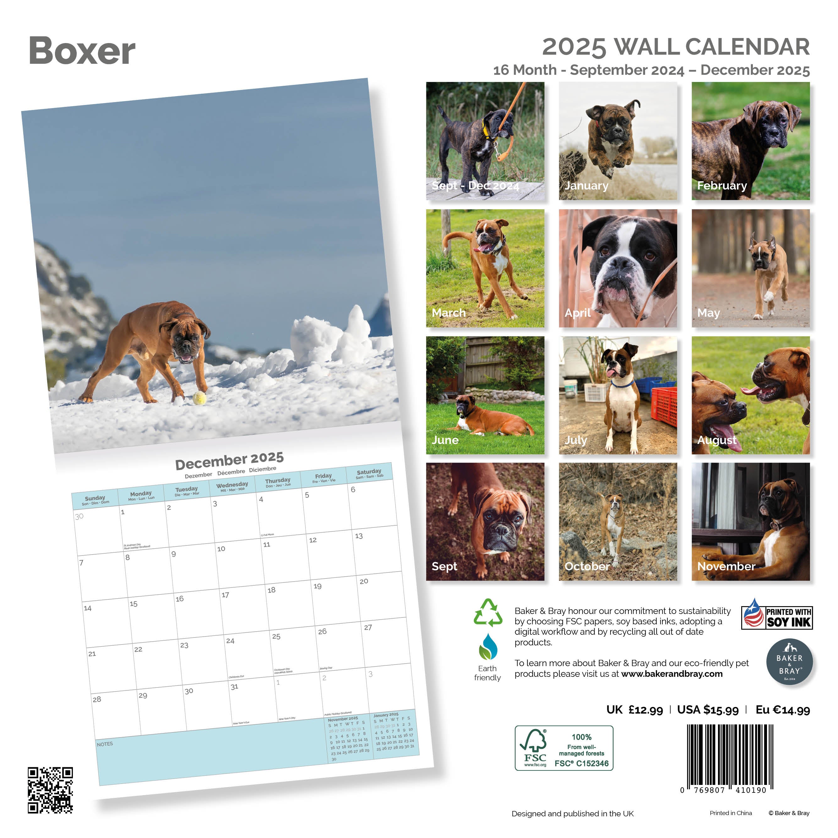 Boxer Calendar 2025