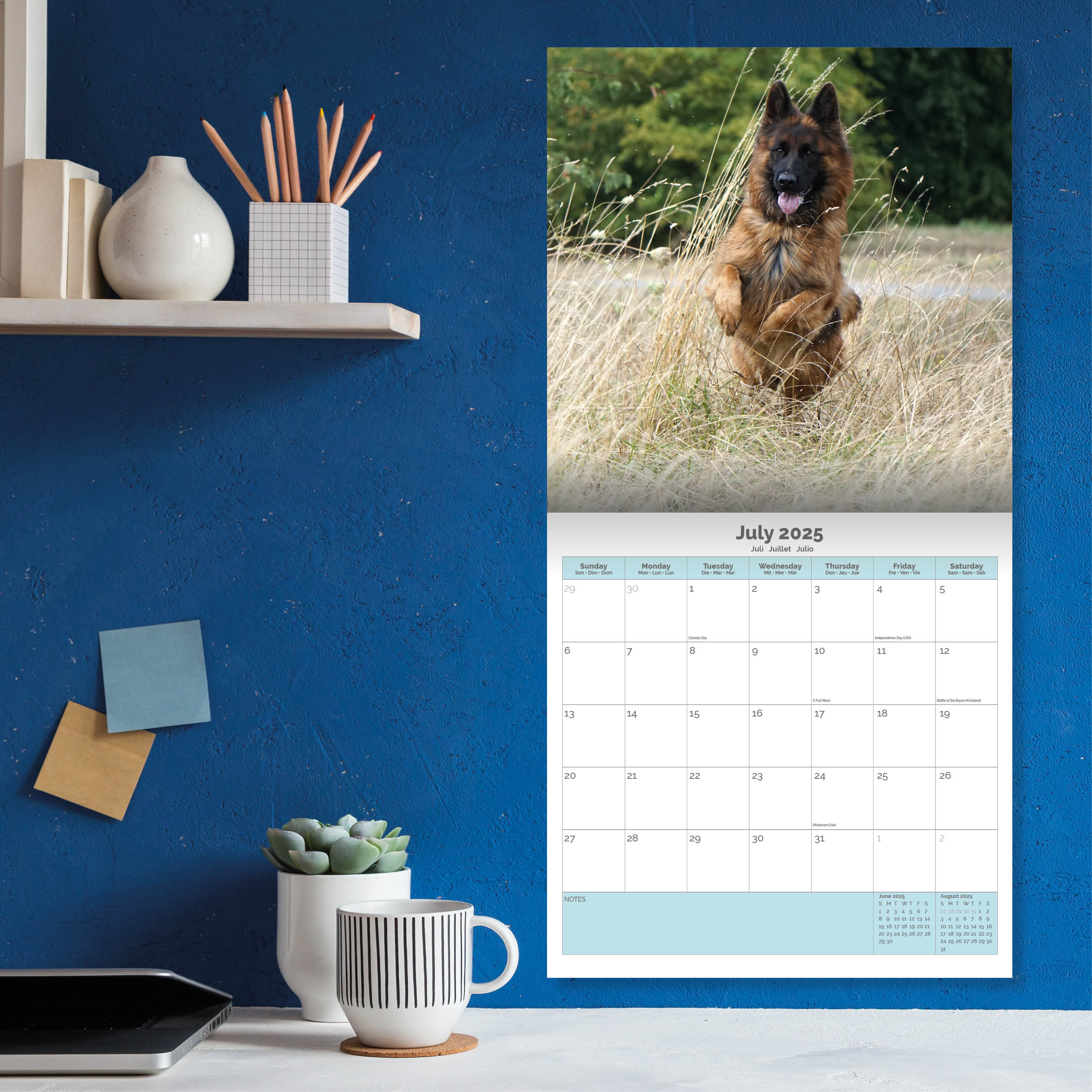 German Shepherd Calendar 2025