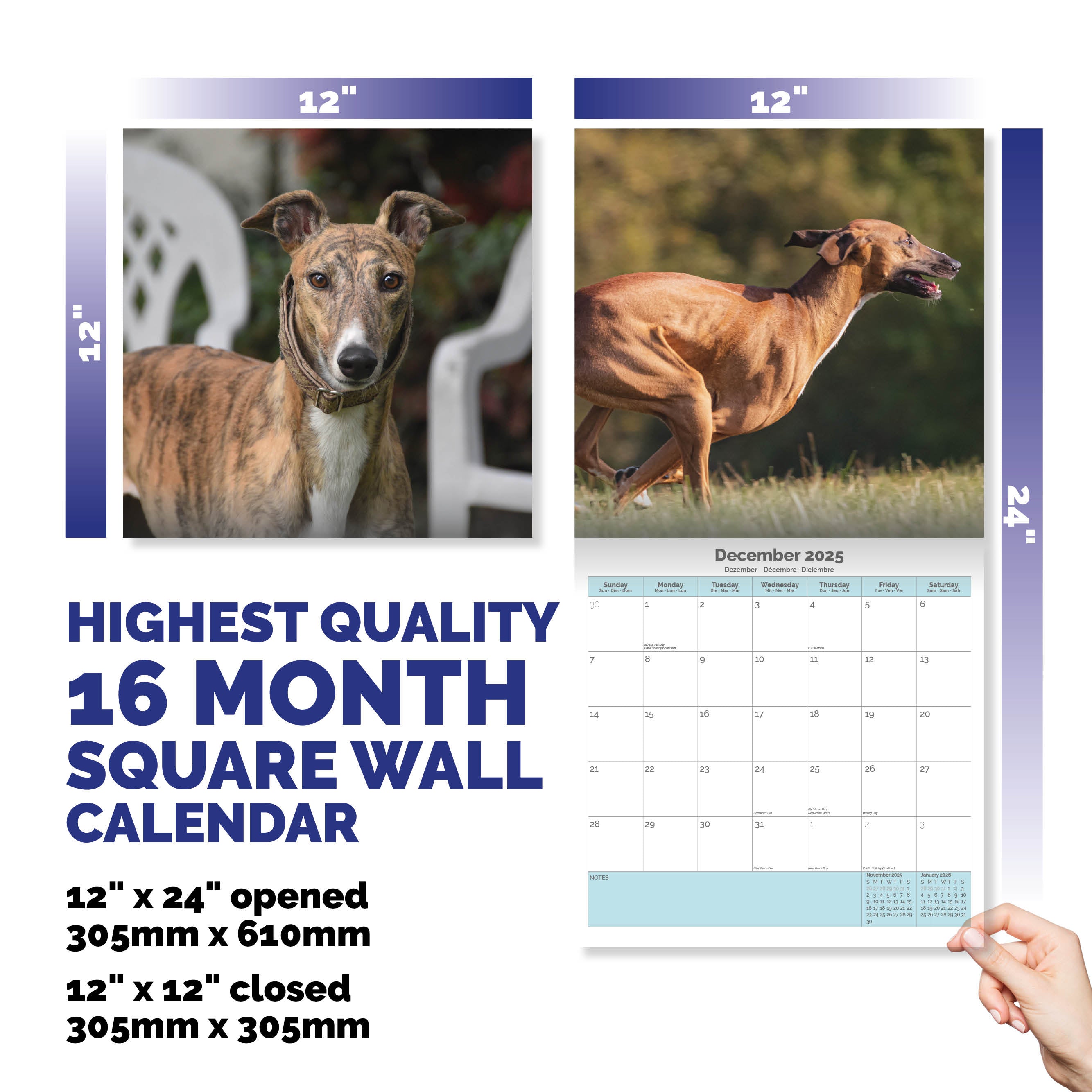 Greyhound Calendar 2025