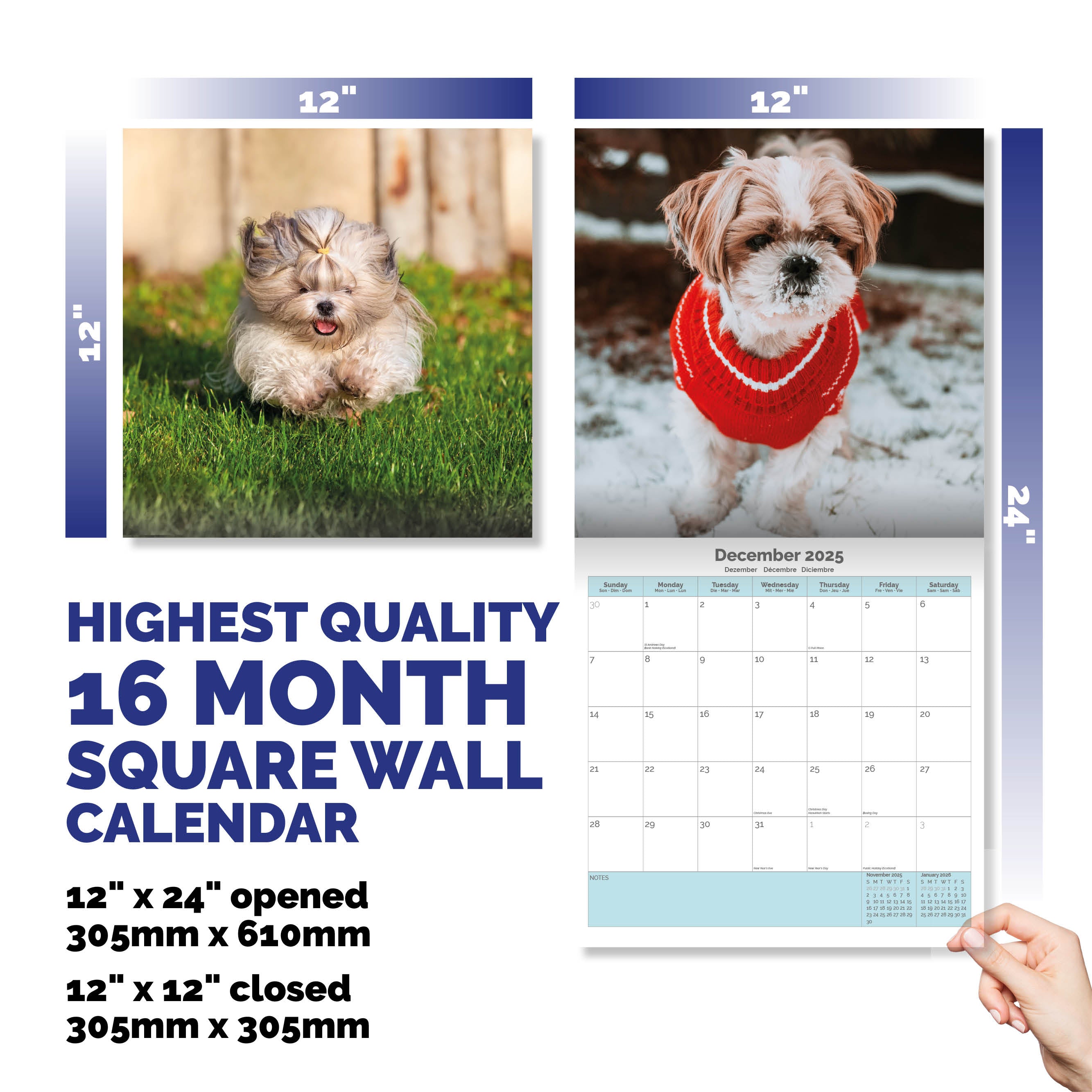 Shih Tzu Calendar 2025