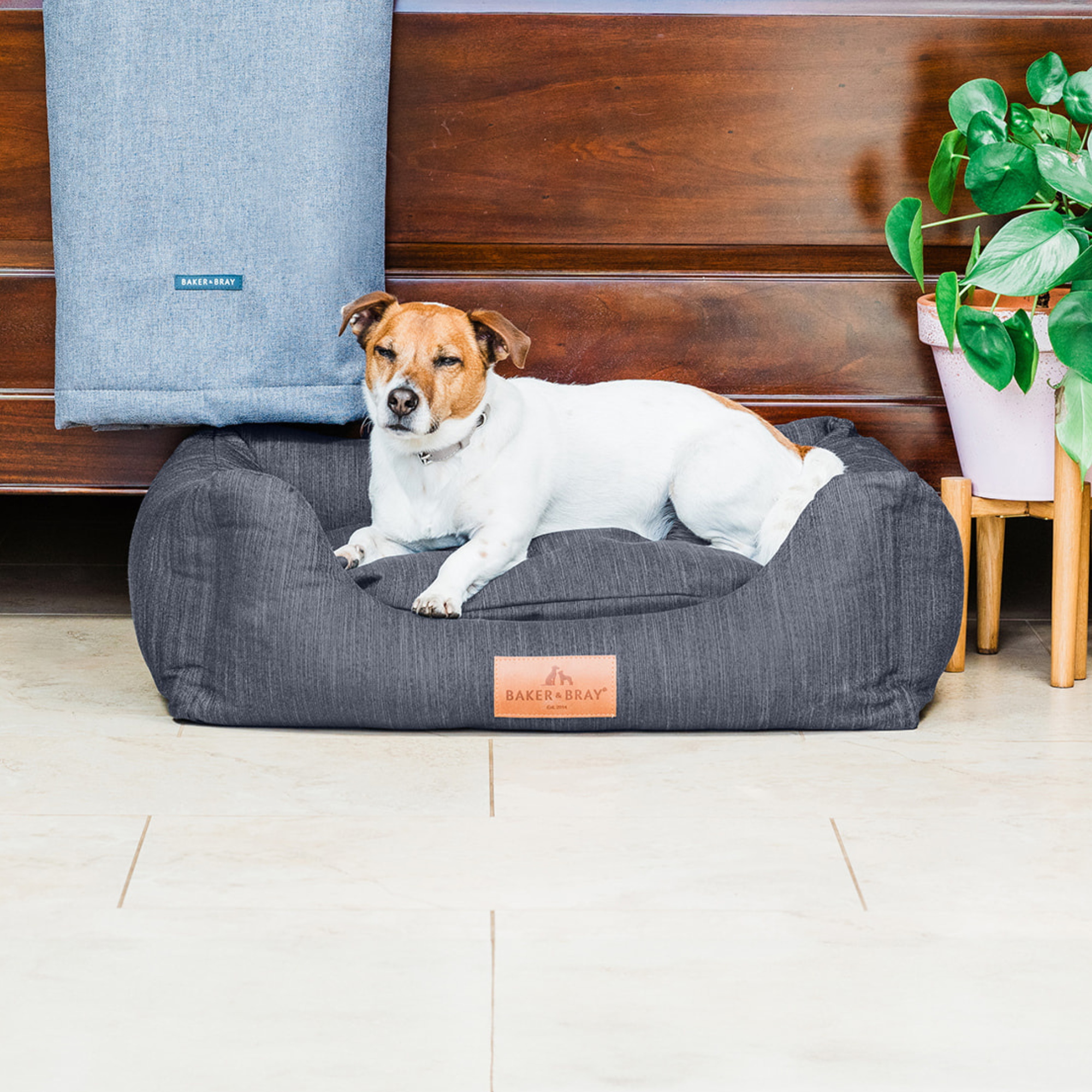 Luxury Dog Bed Eco Friendly Orthopaedic Memory Foam Dog Bed Slate Grey